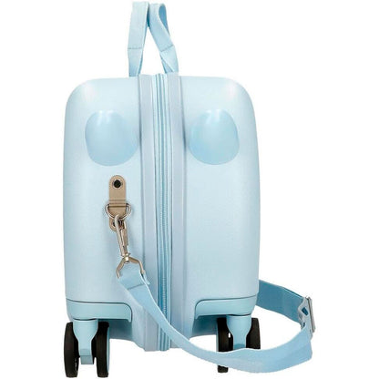 Maleta ABS azul Bambi Disney con ruedas y bandolera - 4