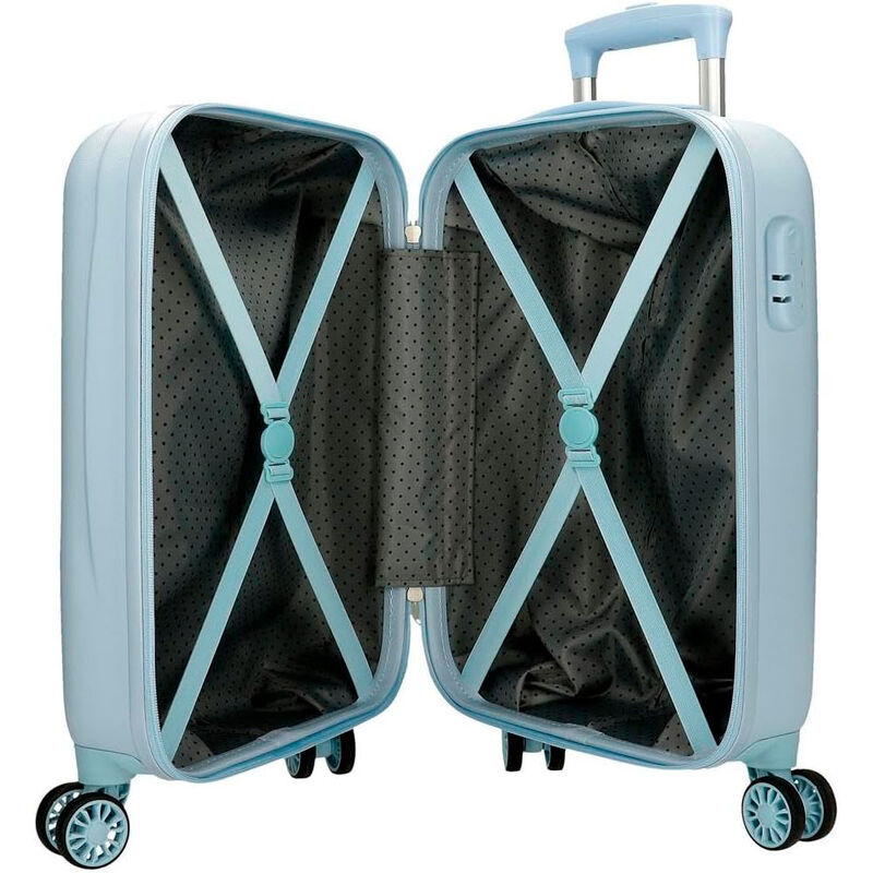 Maleta trolley azul claro de Mickey Disney con cuatro ruedas - 5