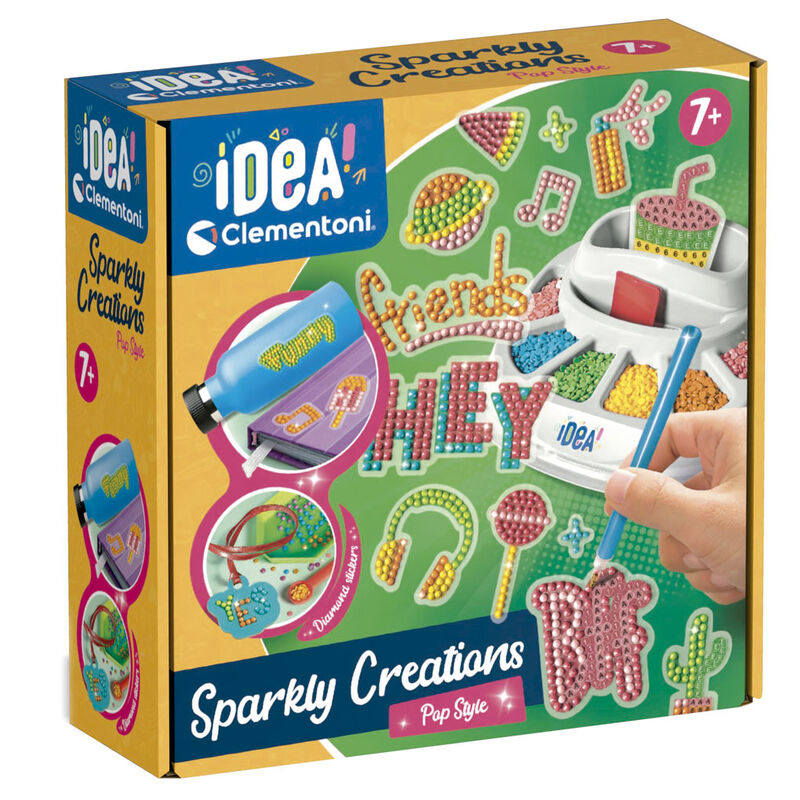 Juego Clementoni Creaciones Brillantes Pop Style con gemas 3D