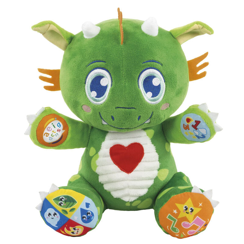 Peluche verde de dragón interactivo Clementoni