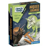 Caja del juego Clementoni Arqueojugando Triceratops fosforescente