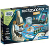 Microscopio Deluxe Clementoni con accesorios de laboratorio y soporte para smartphone