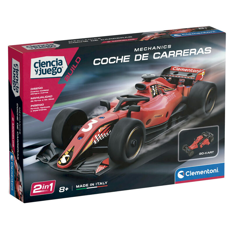 Kit Clementoni Mechanics para construir dos coches de carreras
