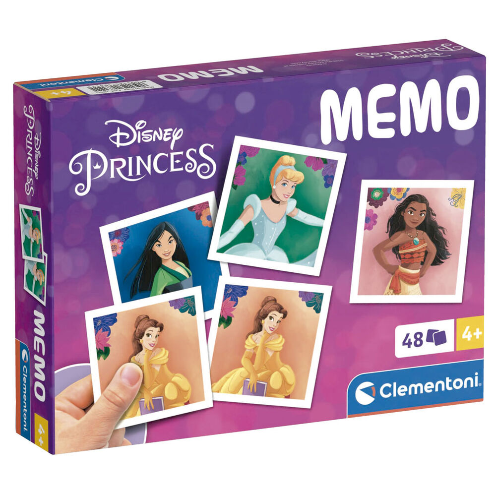 Memo Pocket Disney Princess Clementoni con cartas ilustradas