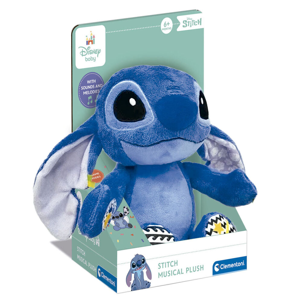 Peluche musical azul de Stitch Disney Clementoni