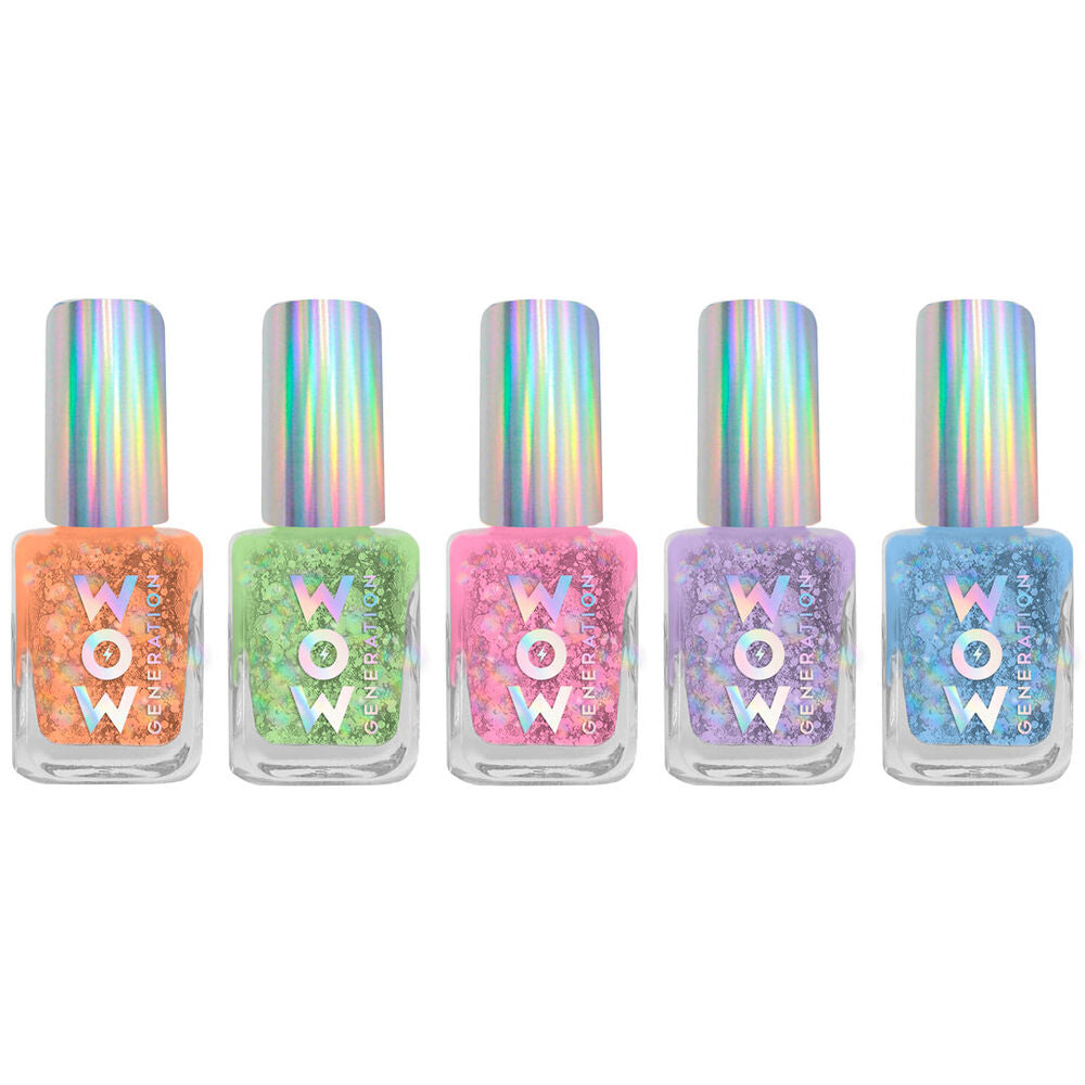 Blíster WOW GENERATION con cinco esmaltes de uñas de colores - 2