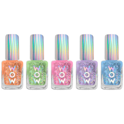 Blíster WOW GENERATION con cinco esmaltes de uñas de colores - 2