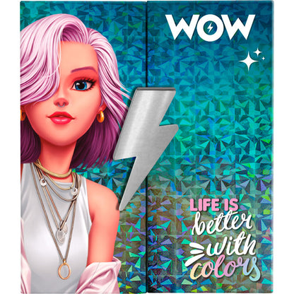 Paleta de maquillaje WOW GENERATION desplegada con sombras e iluminadores - 2
