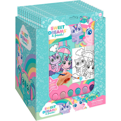 Set de papelería Sweet Dreams Pinta con Números con personajes fantásticos