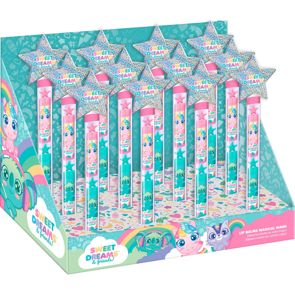 Bálsamo labial Sweet Dreams con diseño de varita y estrella