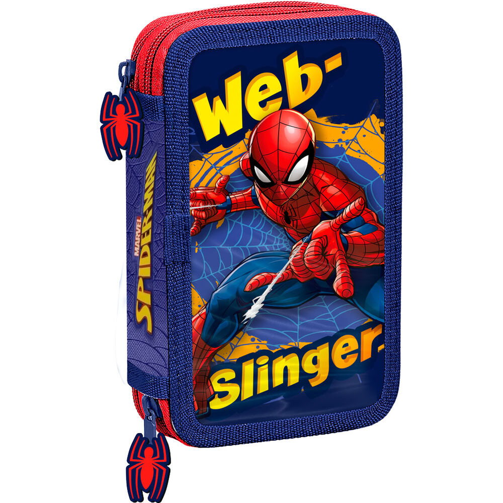 Plumier portatodos Spider-Man Marvel rojo y azul