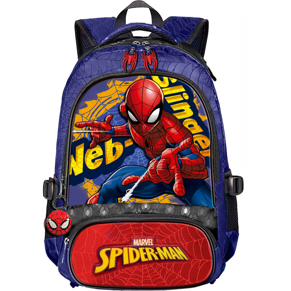 Mochila Spider-Man Marvel azul y roja de 42 cm