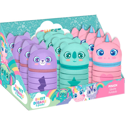 Estuche portatodo expandible Sweet Dreams en colores pastel