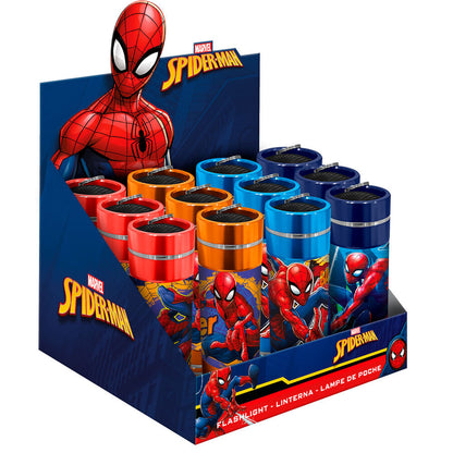 Linternas LED de aluminio Spiderman Marvel en colores surtidos