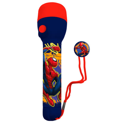 Linterna LED de Spider-Man Marvel roja y azul con cordón - 2