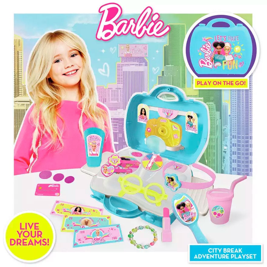 Maletín turquesa de accesorios Barbie con 20 piezas - 2
