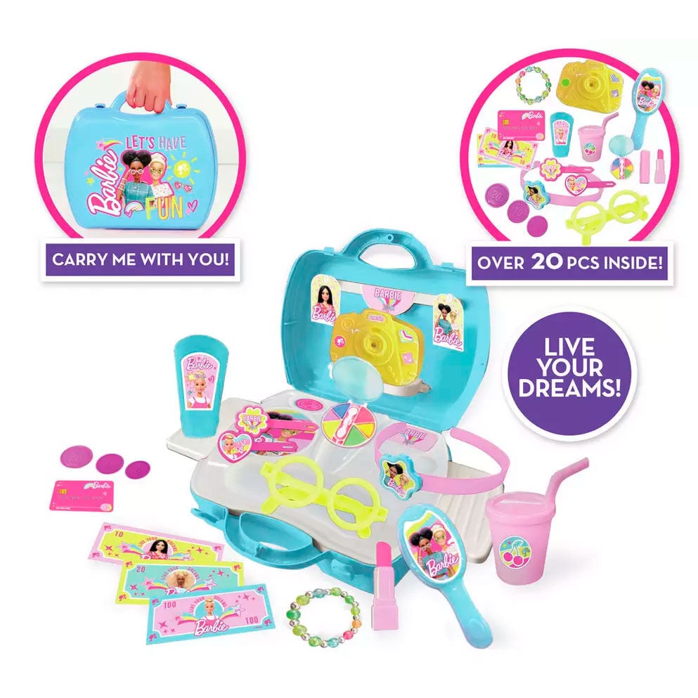 Maletín turquesa de accesorios Barbie con 20 piezas - 3