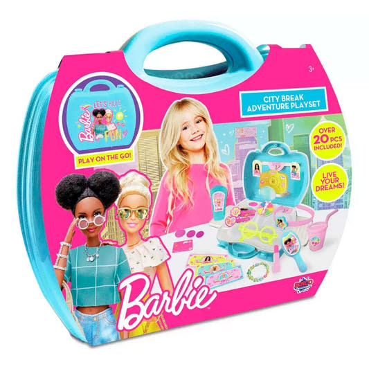 Maletín turquesa de accesorios Barbie con 20 piezas
