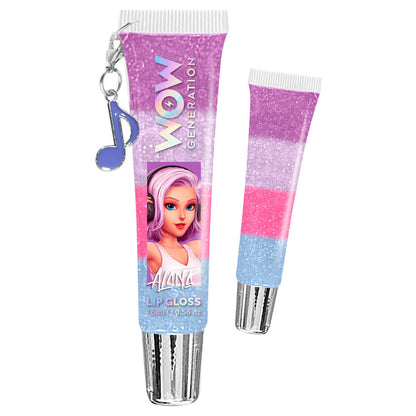 Brillo labial WOW Generation con diseño de Alina y nota musical