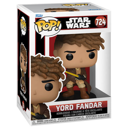 Figura Funko POP! de Yord Fandar con sable de luz amarillo - 2