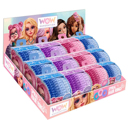 Set de gomas de pelo espiral WOW GENERATION en colores surtidos