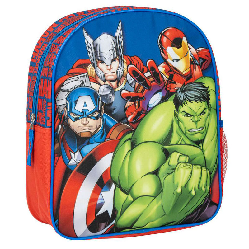 Mochila escolar Marvel de Los Vengadores con Hulk, Capitán América, Iron Man y Thor