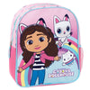 Mochila rosa de Gabby's Dollhouse con Gabby y sus personajes