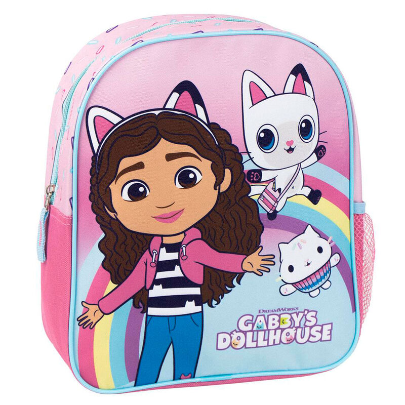 Mochila rosa de Gabby's Dollhouse con Gabby y sus personajes