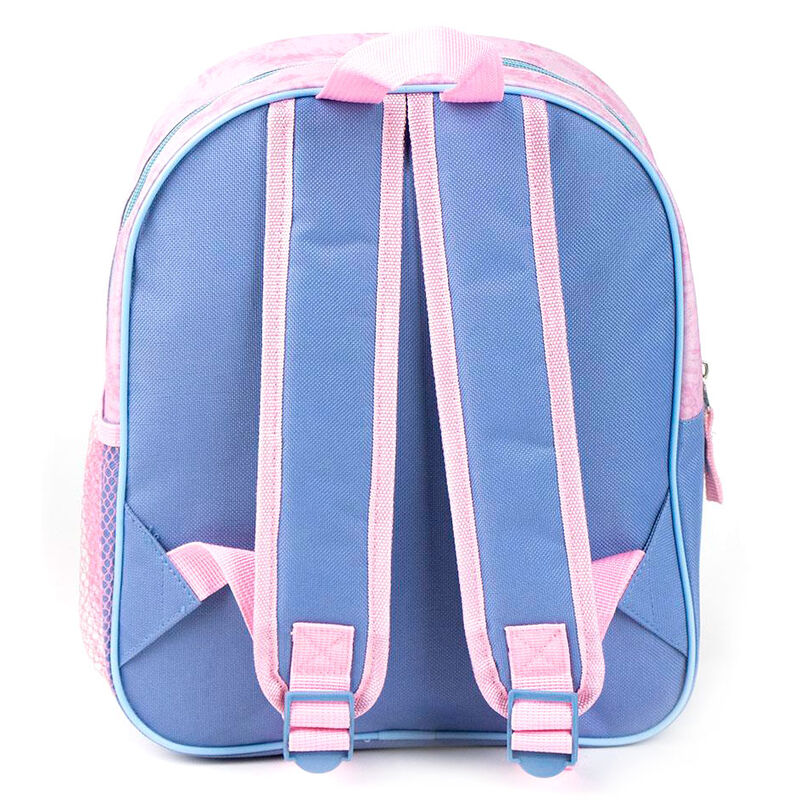 Mochila rosa y azul de Stitch Disney con estampado floral - 3