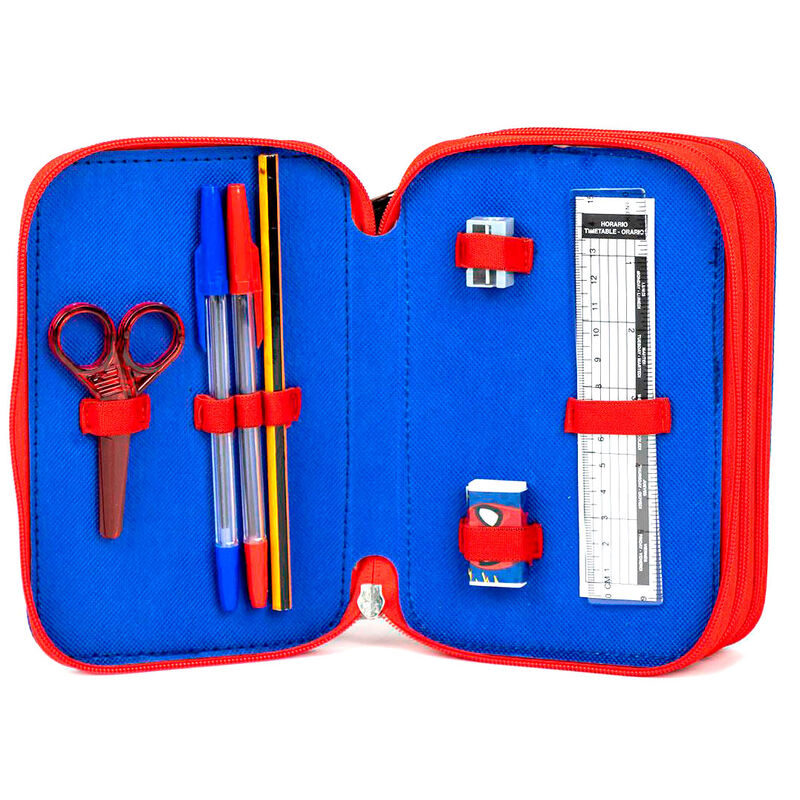 Plumier triple azul y rojo de Spider-Man Marvel CERDÁ - 3