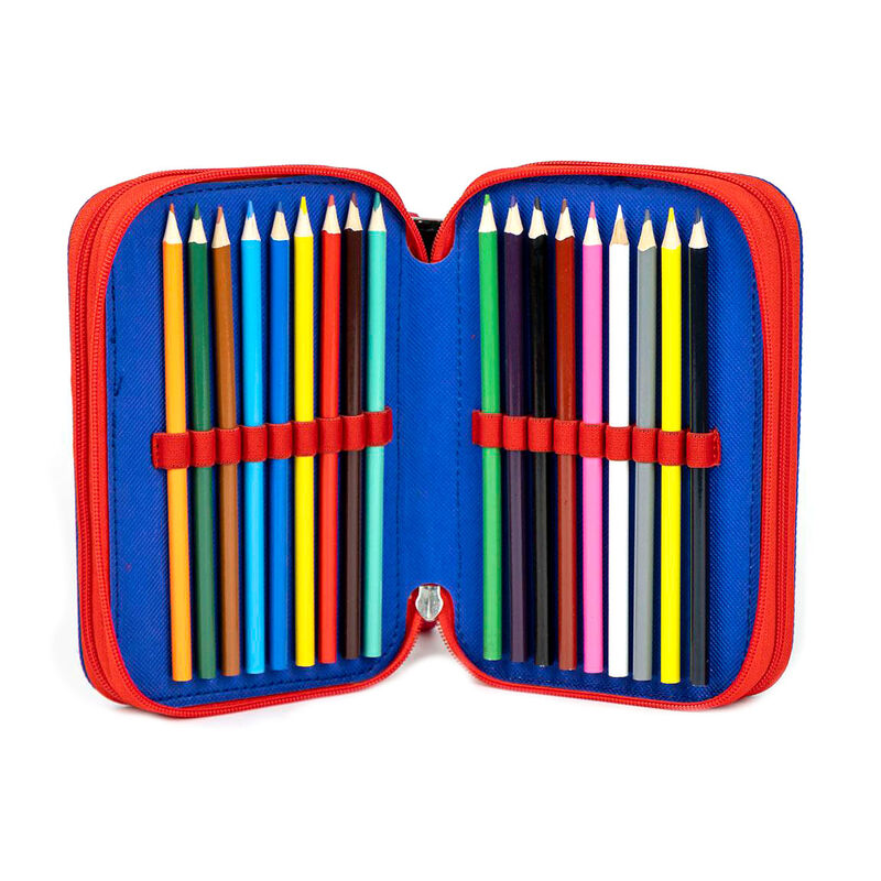 Plumier triple azul y rojo de Spider-Man Marvel CERDÁ - 4