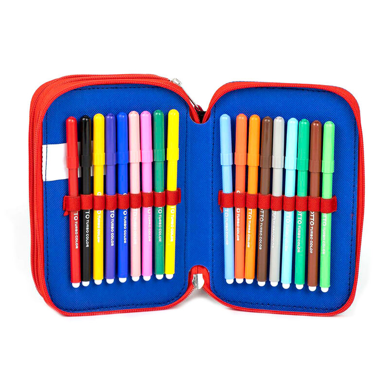 Plumier triple azul y rojo de Spider-Man Marvel CERDÁ - 5