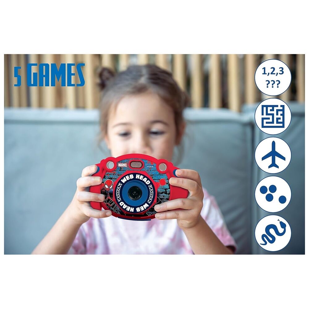 Cámara digital infantil roja y azul de Spider-Man LEXIBOOK - 5