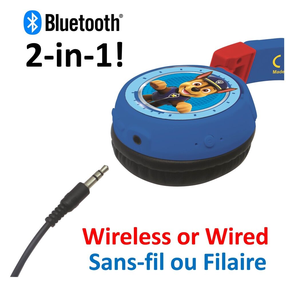 Auriculares infantiles LEXIBOOK Paw Patrol azules y rojos - 4