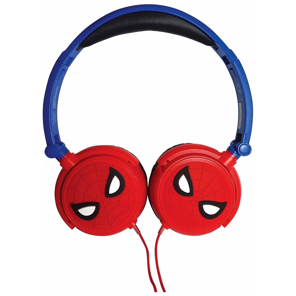 Auriculares plegables Spider-Man Marvel rojos y azules