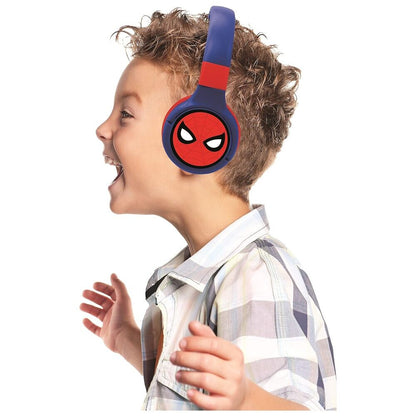 Auriculares Bluetooth Spider-Man Marvel azules y rojos - 5
