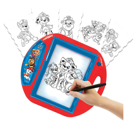 Proyector de dibujo Paw Patrol rojo y azul con pantalla luminosa - 3