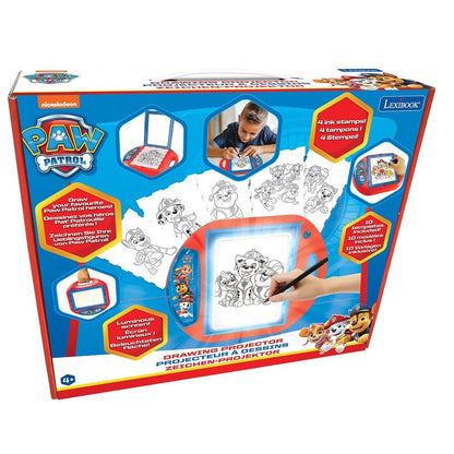 Proyector de dibujo Paw Patrol rojo y azul con pantalla luminosa - 2