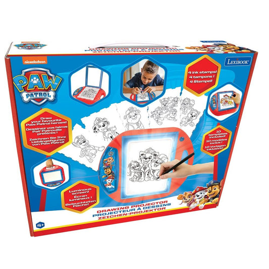Proyector de dibujo Paw Patrol rojo y azul con pantalla luminosa - 2
