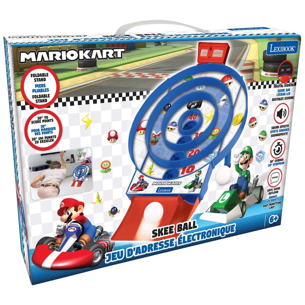 Juego electrónico Mario Kart Skee Ball de Lexibook