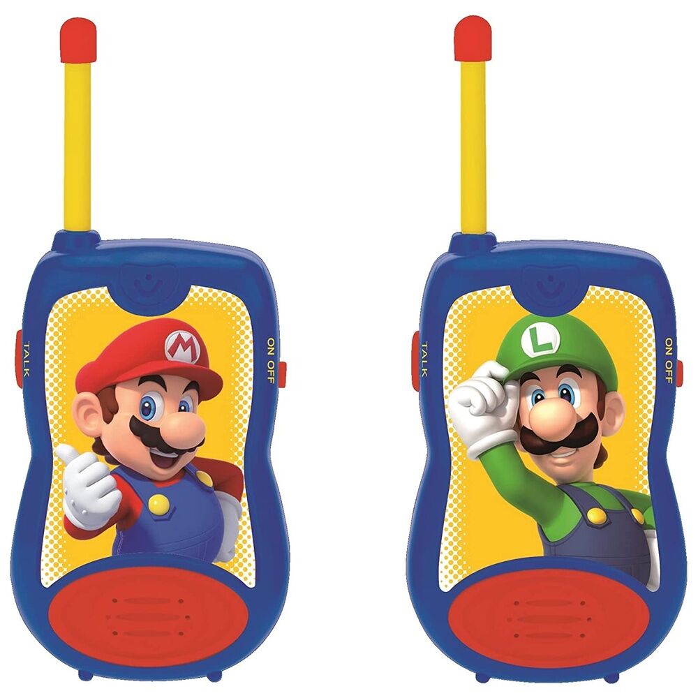 Walkie talkie Super Mario Bros con Mario y Luigi