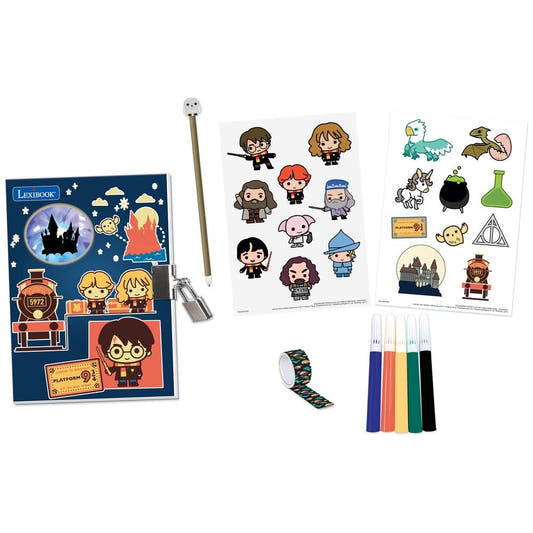 Diario secreto electrónico Harry Potter con candado y accesorios - 2