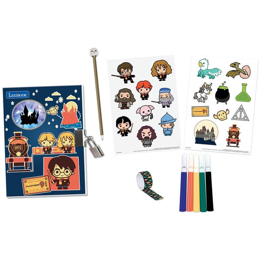 Diario secreto electrónico Harry Potter con candado y accesorios - 2