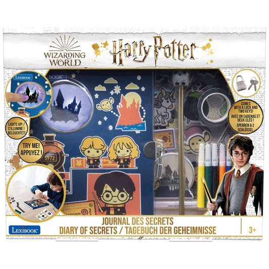 Diario secreto electrónico Harry Potter con candado y accesorios