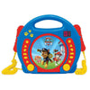 Karaoke Paw Patrol Lexibook azul con dos micrófonos