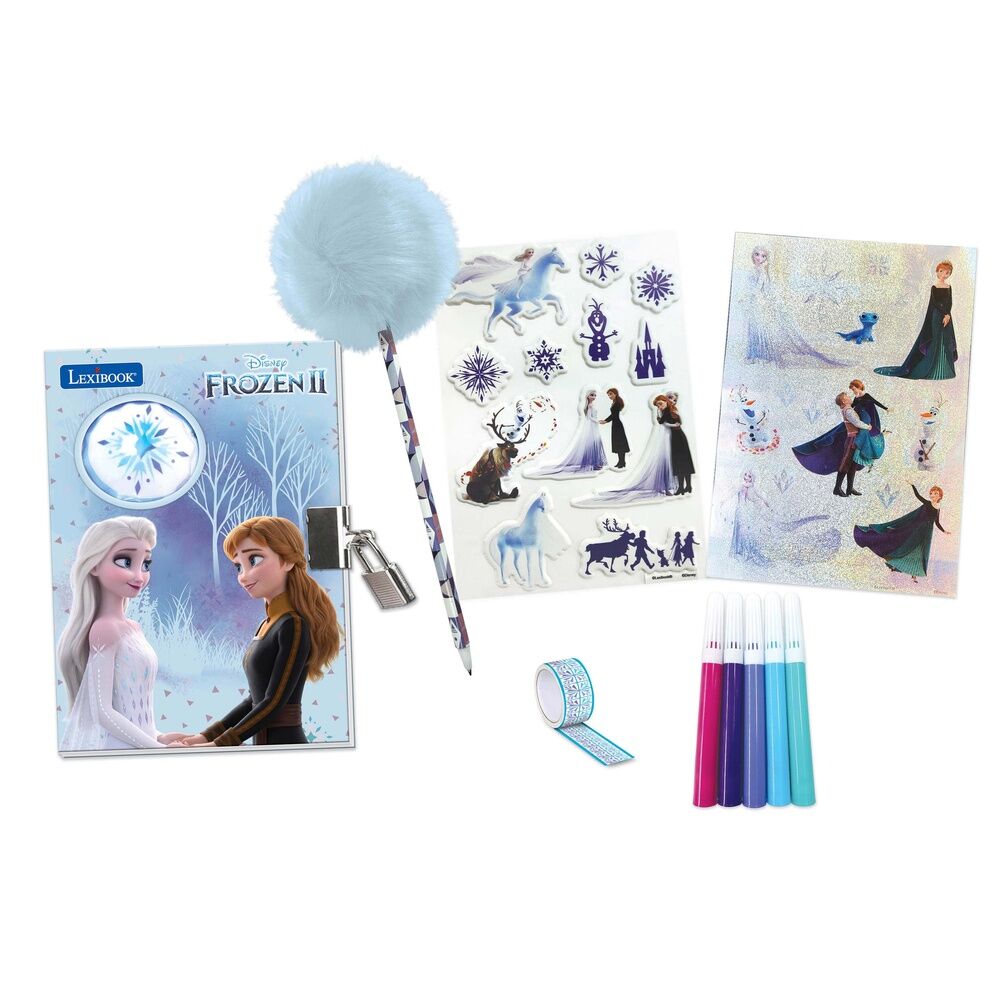 Diario secreto electrónico Lexibook de Disney Frozen con candado y accesorios - 5