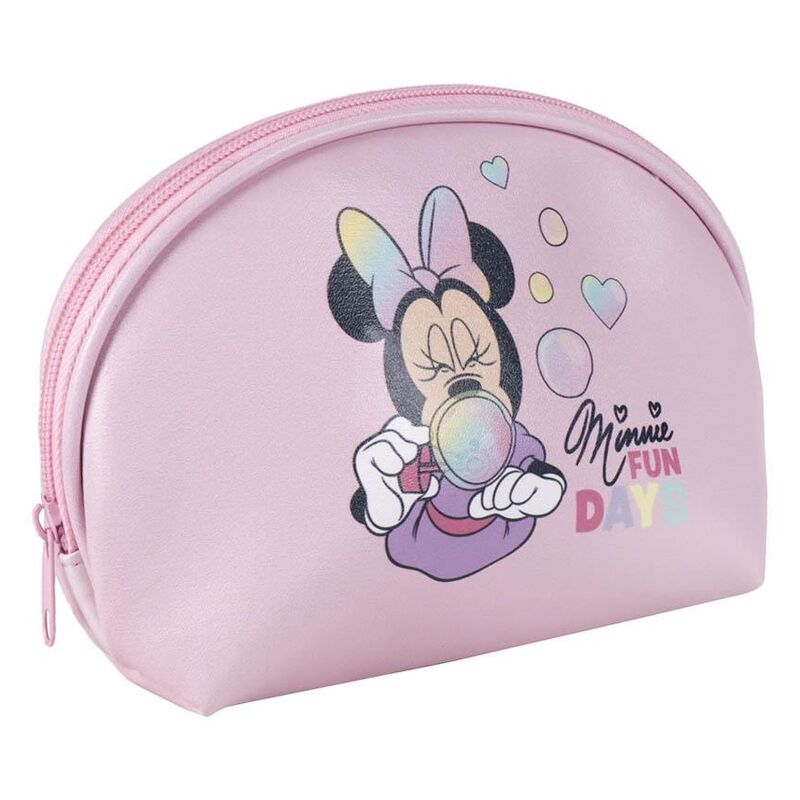Neceser rosa de Minnie Disney con cremallera