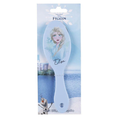 Cepillo para el pelo Frozen Disney con ilustración de Elsa en azul claro