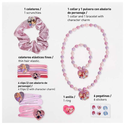 Set de belleza Disney Princesas CERDÁ de 12 piezas en estuche con asa - 2