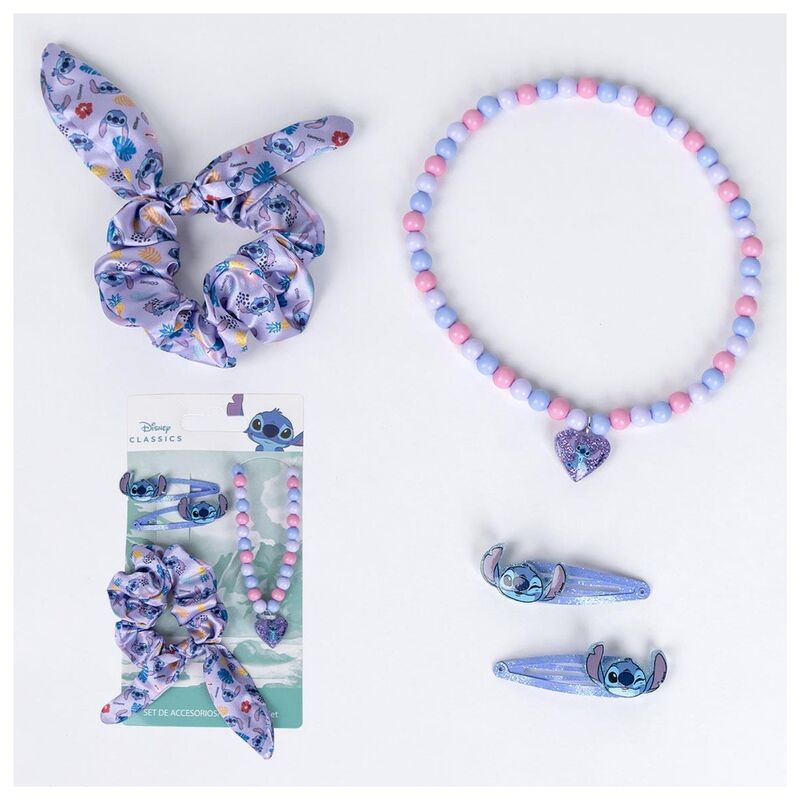 Set de accesorios para el cabello de Stitch Disney en blíster - 2